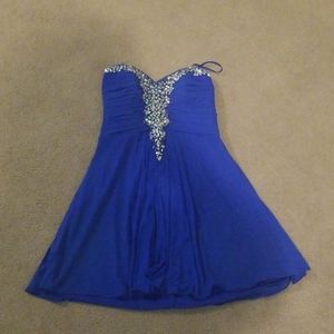 Blue homecoming dress